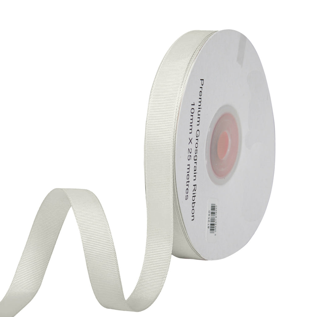 Double Sided Grosgrain Ribbon - Ivory