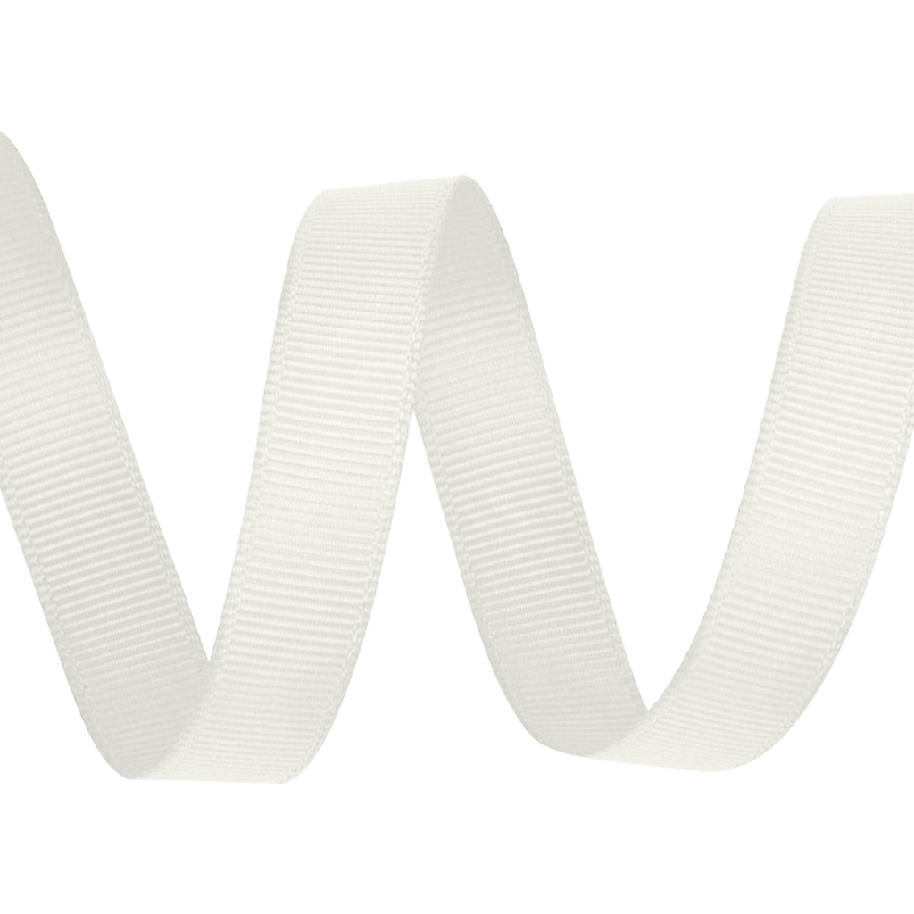 Double Sided Grosgrain Ribbon - Ivory