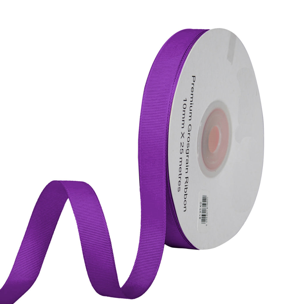 Double Sided Grosgrain Ribbon - Purple