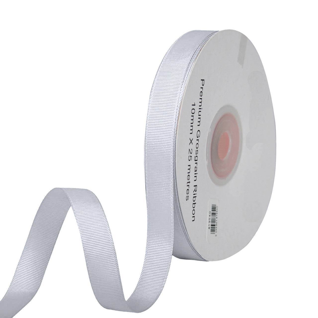 Double Sided Grosgrain Ribbon - Silver