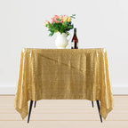 Sequin Sparkly Square Tablecloth - Gold