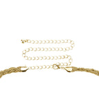 Braided Metal Belt - Gold