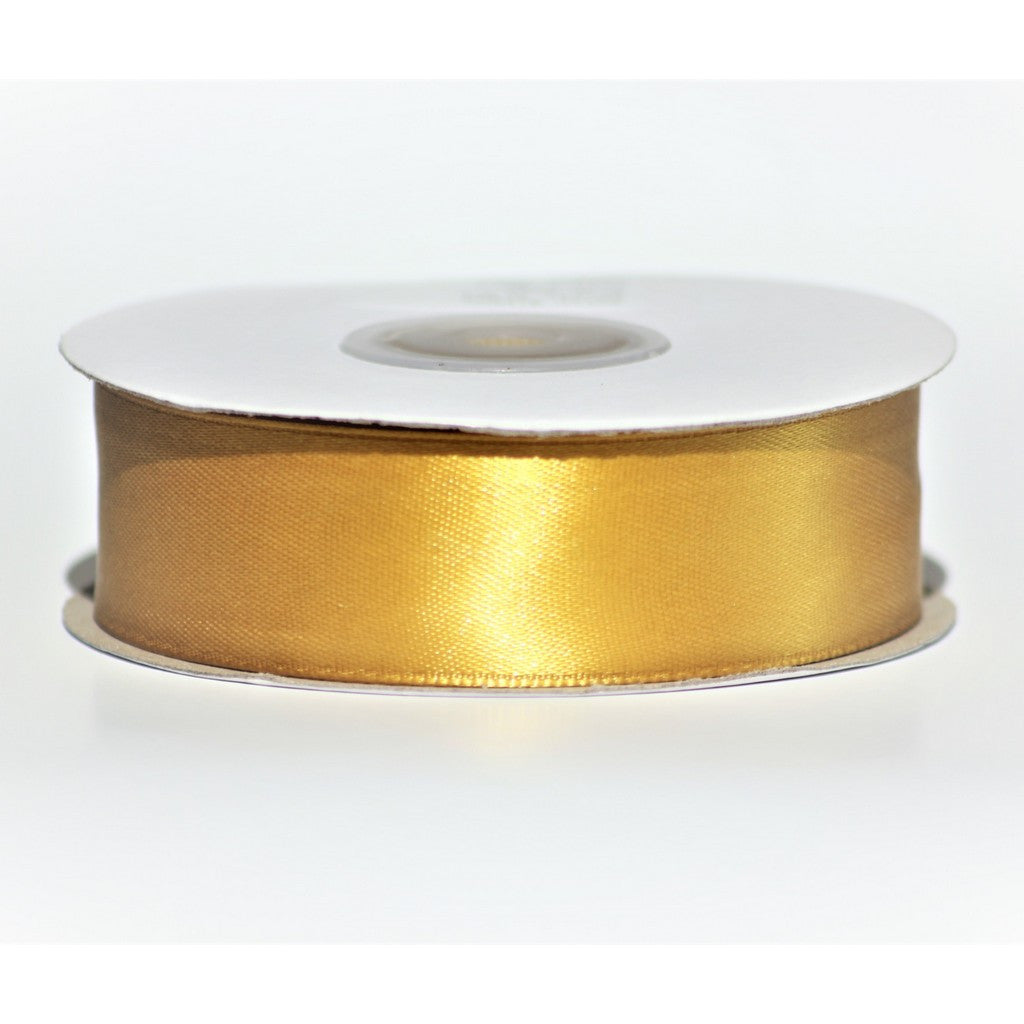 Double Sided Satin Ribbon - Gold
