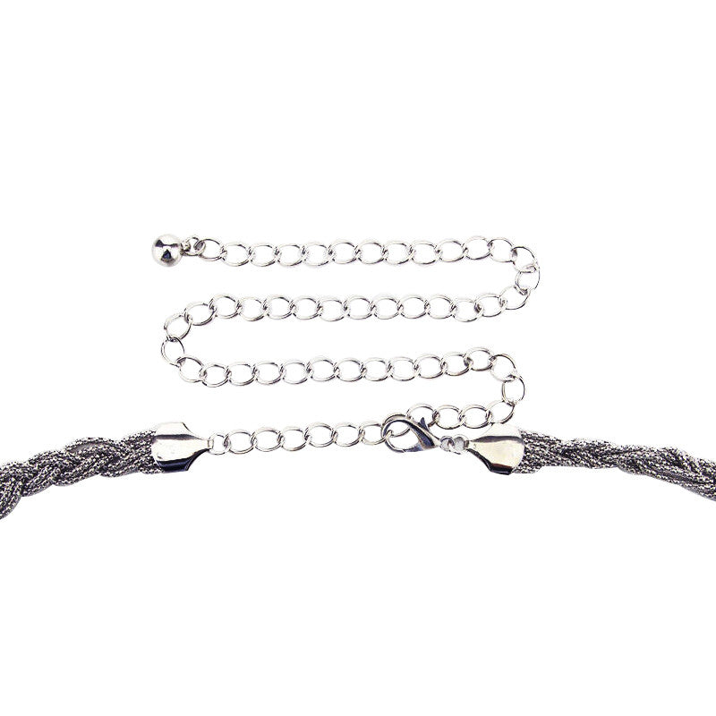 Braided Metal Belt - Gunmetal Black