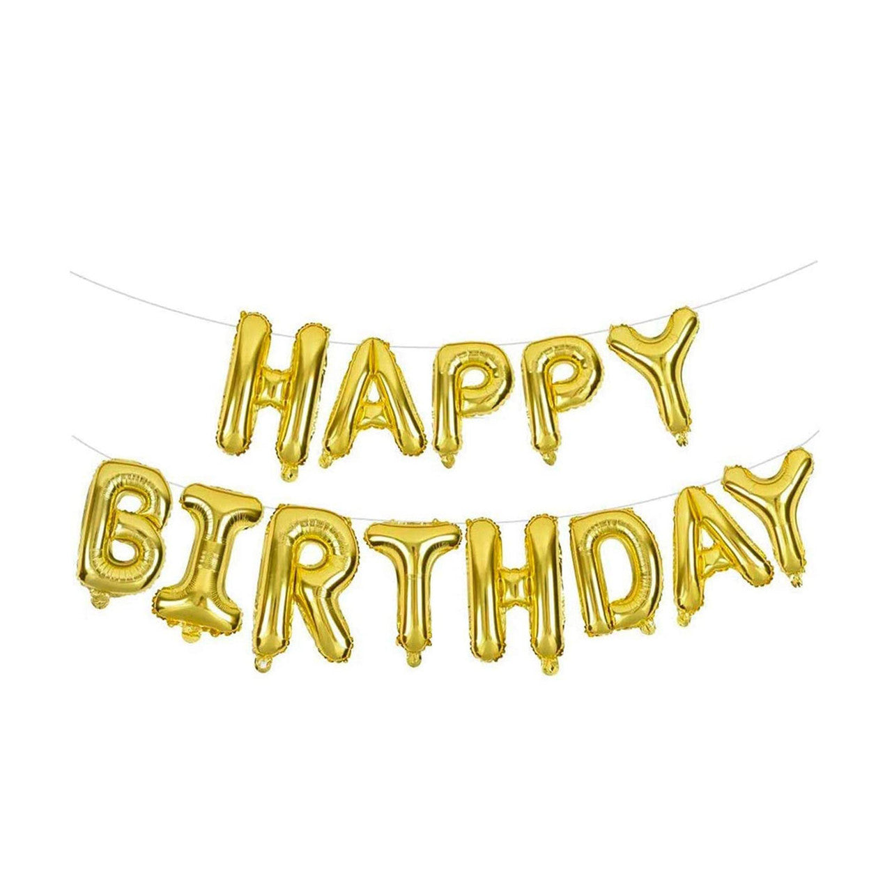Happy 1st Birthday Balloon Bundle - Gold