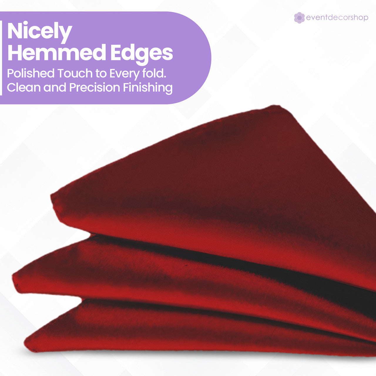 Pocket Square Handkerchief - Burgundy