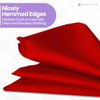 Pocket Square Handkerchief - Dark Red