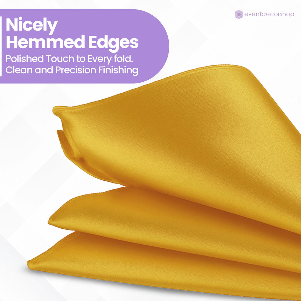 Pocket Square Handkerchief - Gold