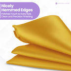 Pocket Square Handkerchief - Gold