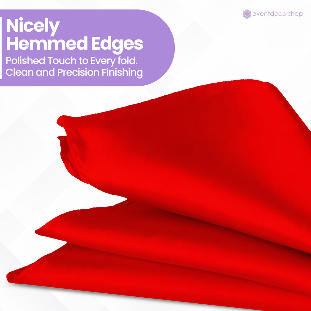 Pocket Square Handkerchief - Red