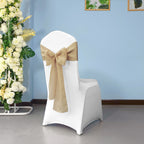 Hessian Sashes - Beige - Pack of 10