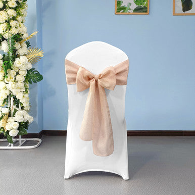 Hessian Sashes - Blush Pink - Pack of 10