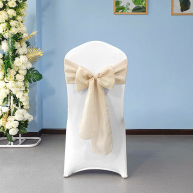 Hessian Sashes - Cream- Pack of 10