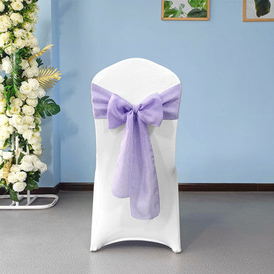 Hessian Sashes - Lilac - Pack of 10