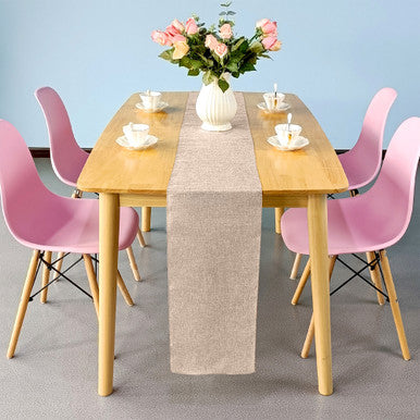 35cm x 280cm Natural Jute Table Runner Roll For Wedding Party