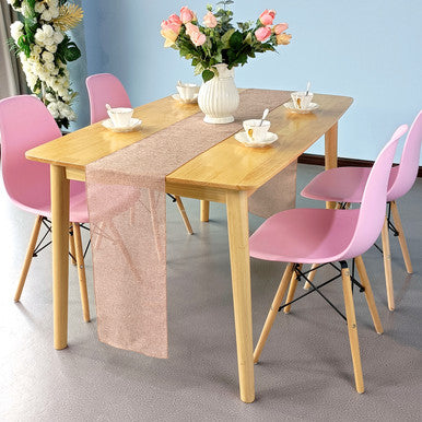 Hessian Table Runner - Blush Pink - 29cm x 275cm - Pack of 1