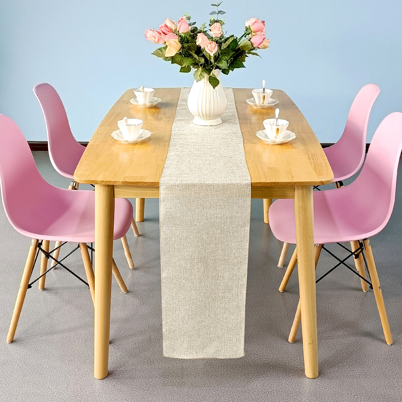 Hessian Table Runner - Cream - 29cm x 275cm - Pack of 1