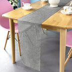 Hessian Table Runner - Grey - 29cm x 275cm - Pack of 1
