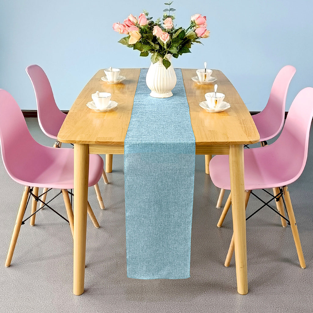 Hessian Table Runner - Light Blue - 29cm x 275cm - Pack of 1