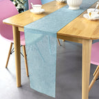 Hessian Table Runner - Light Blue - 29cm x 275cm - Pack of 1