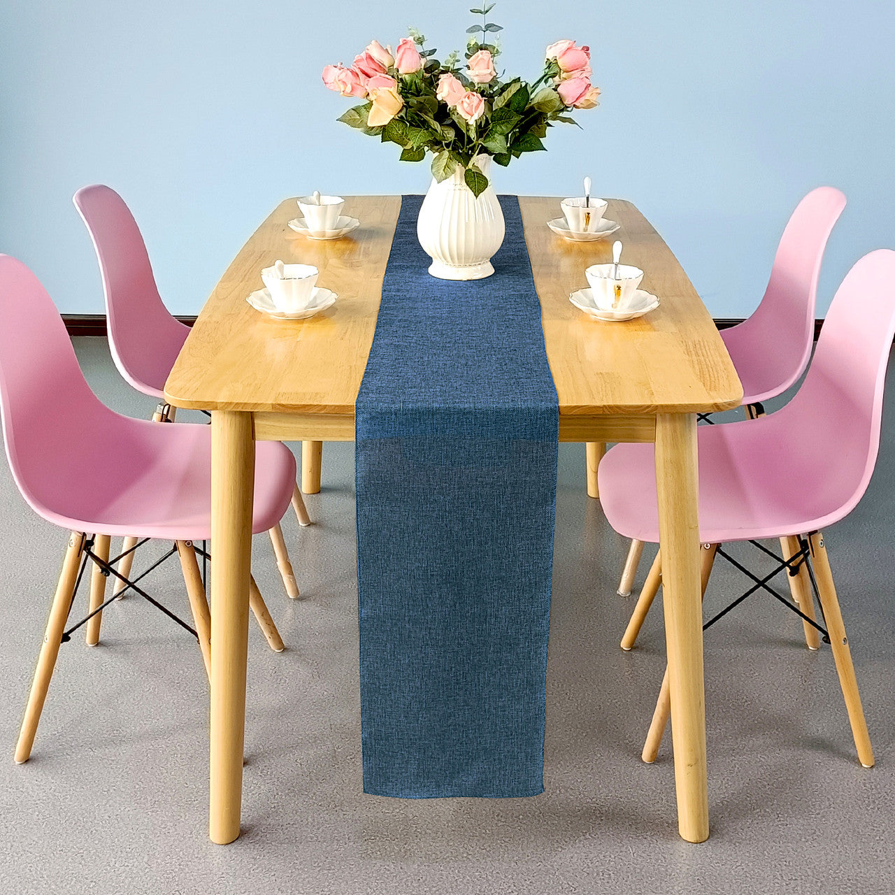 Hessian Table Runner - Midnight Blue - 29cm x 275cm - Pack of 1
