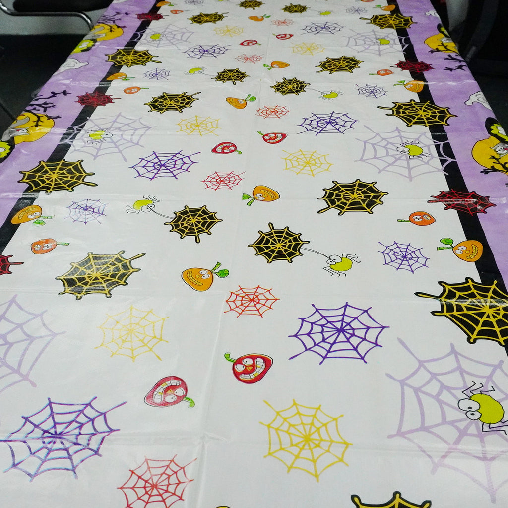 Fun Monsters & Pumpkins Design Halloween Plastic Table Cover
