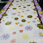 Fun Monsters & Pumpkins Design Halloween Plastic Table Cover
