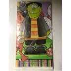 Fun Monsters & Pumpkins Design Halloween Plastic Table Cover
