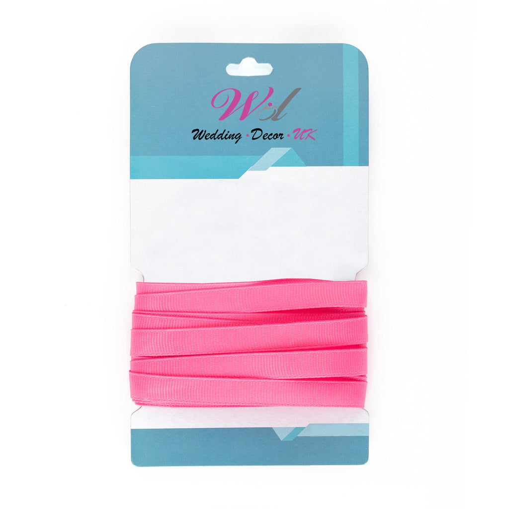 Double Sided Grosgrain Ribbon - Hot Pink