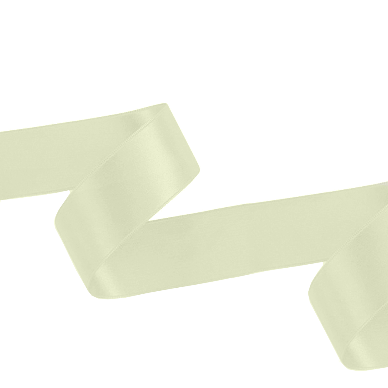1m Double Sided Satin Ribbon-Ivory
