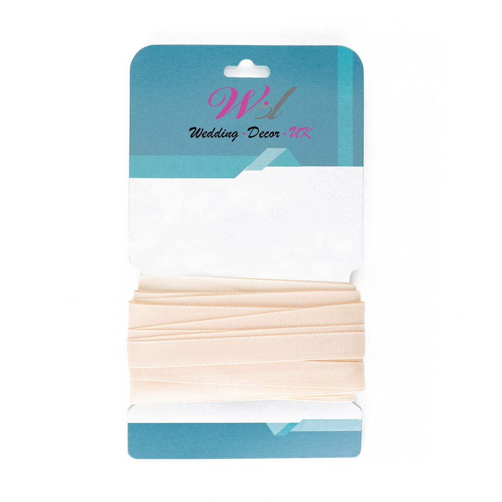 Double Sided Grosgrain Ribbon - Ivory