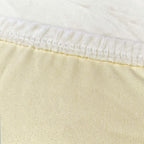 Short Velvet-Touch Spandex Chair Cover - Ivory