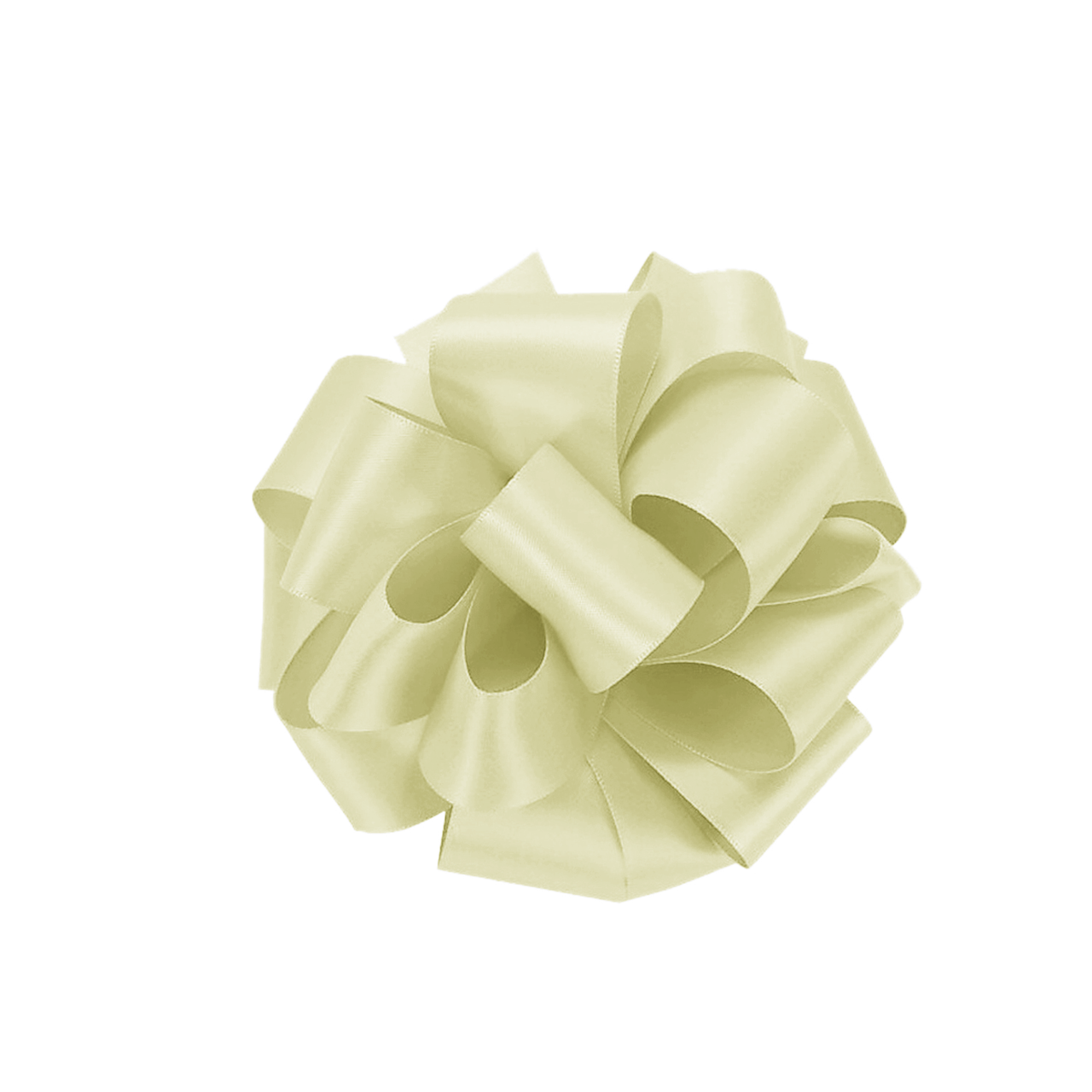 1m Double Sided Satin Ribbon-Ivory