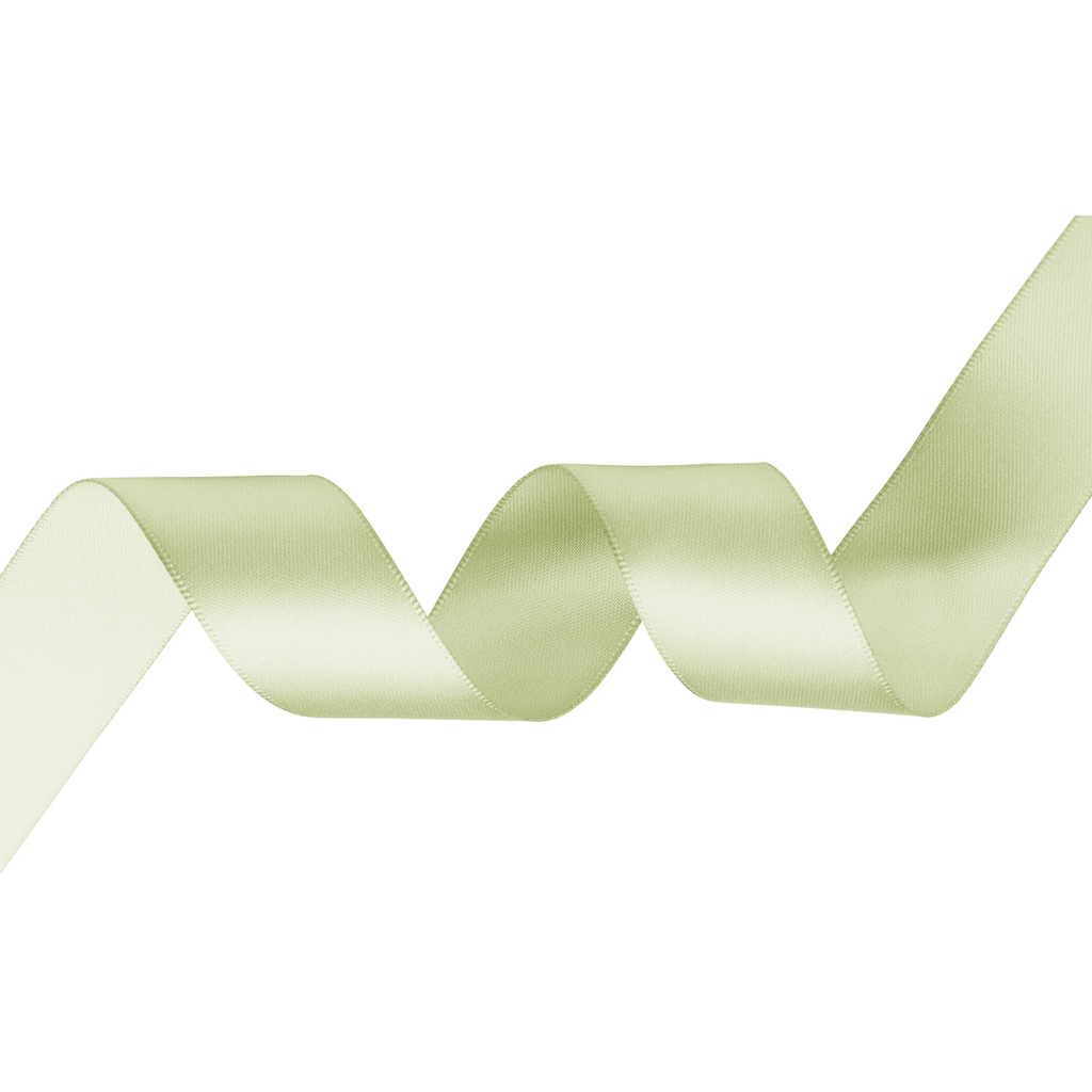 1m Double Sided Satin Ribbon-Ivory