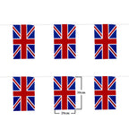 Great Britain Union Jack PVC Bunting Banner - 20 Rectangular Flags