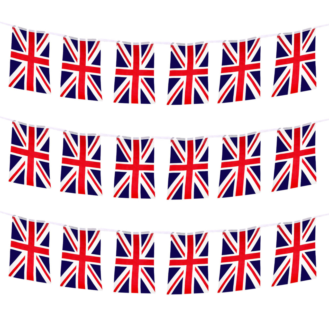 10m Fabric Union Jack Bunting King Coronation Flag