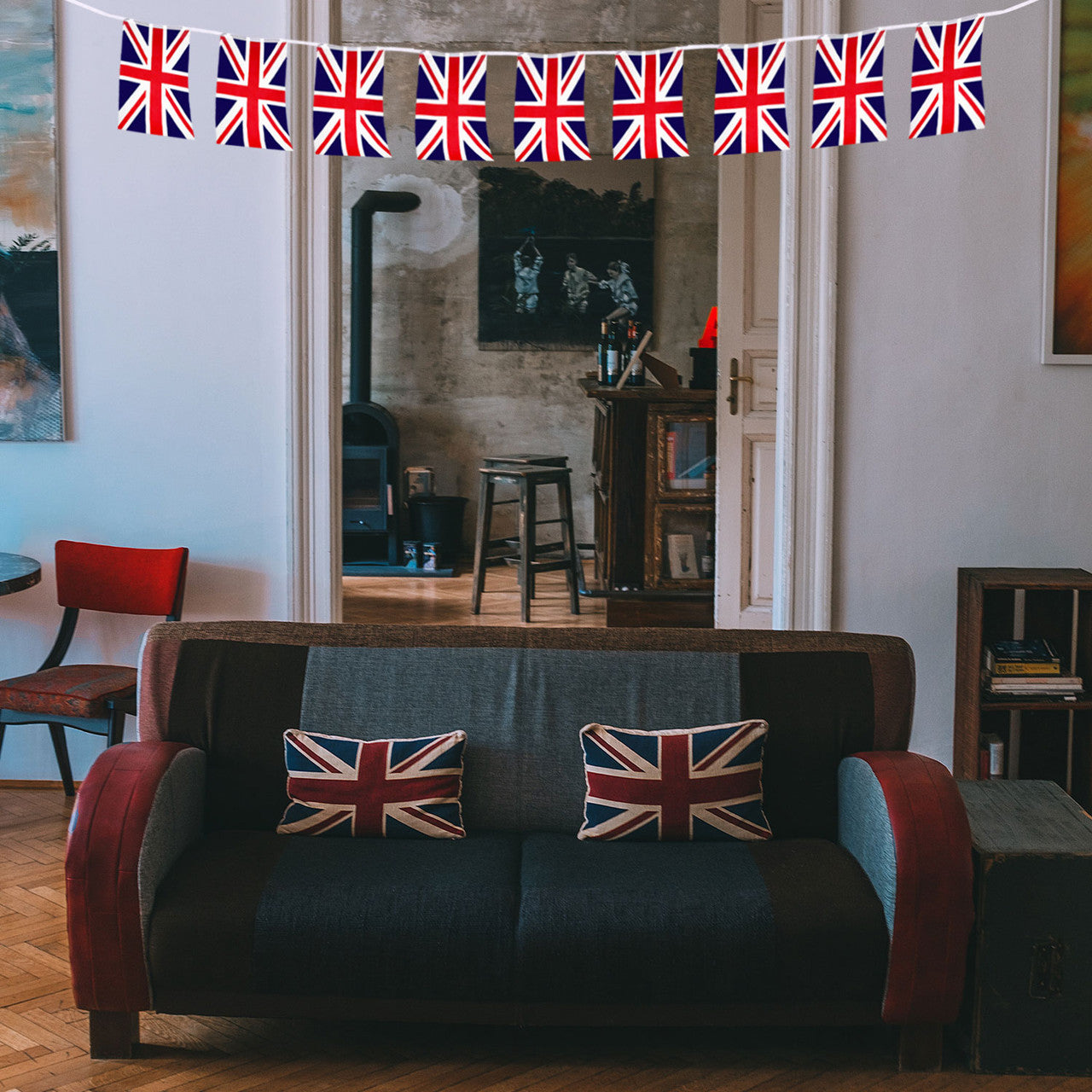 10m Fabric Union Jack Bunting King Coronation Flag