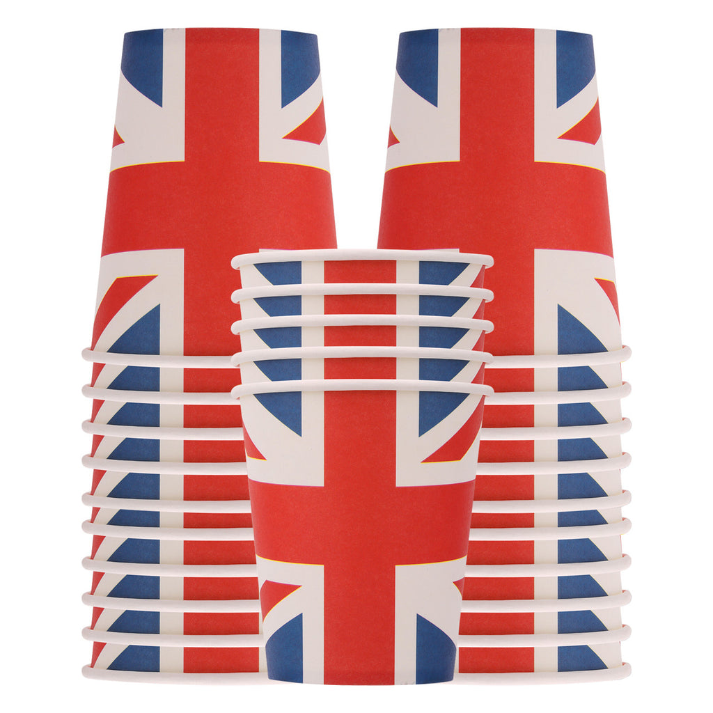Union Jack King Coronation Paper Cup - 10pcs
