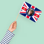Union Jack King Charles Hand Waving Flag