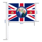 Union Jack King Charles & Camilla Hand Flag