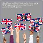 Union Jack King Charles & Camilla Hand Flag