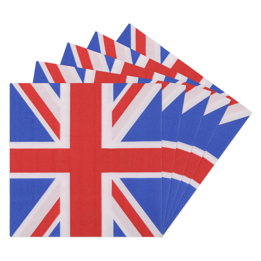 Union Jack King Coronation Tableware Napkins