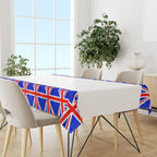 220cm x 130cm King Charles Coronation Union Jack TableCloth