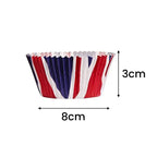 Union Jack Cupcake Cases