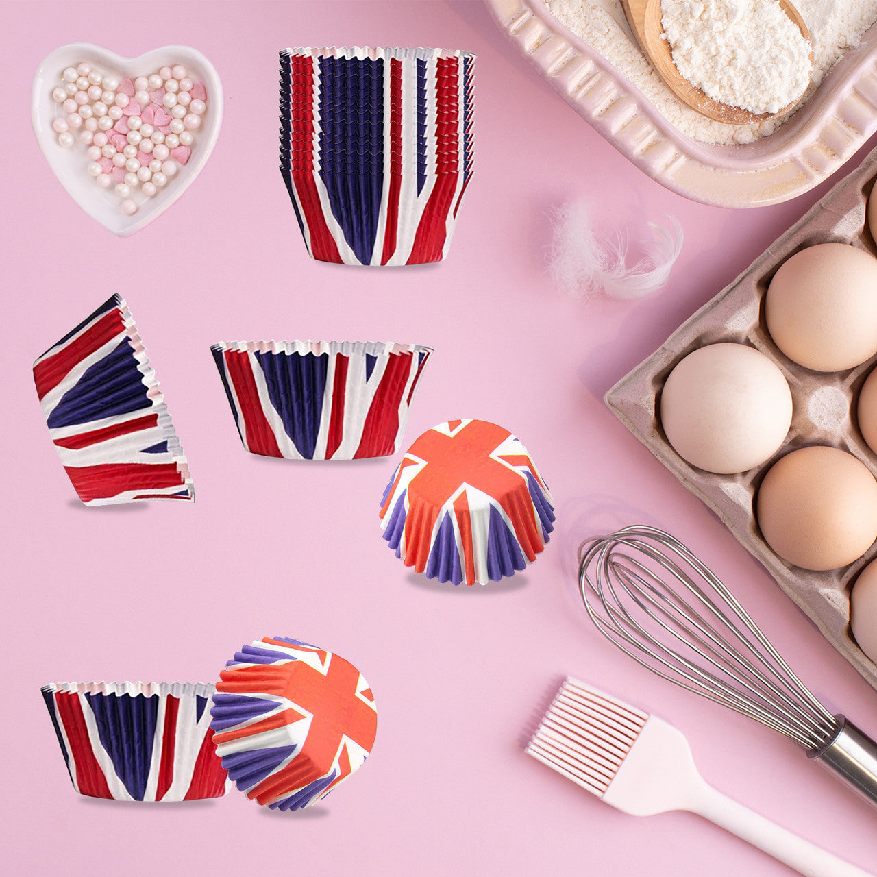 Union Jack Cupcake Cases