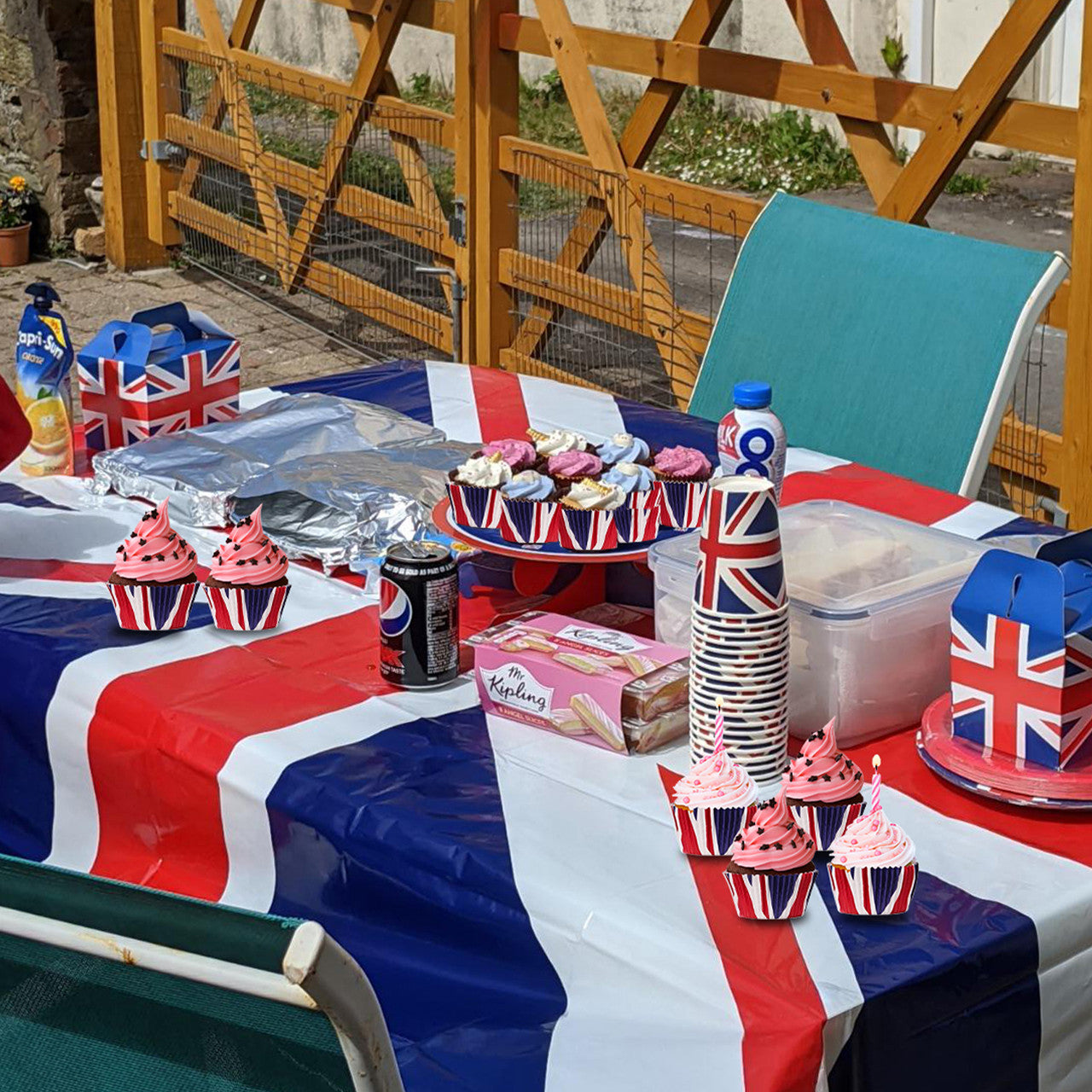 Union Jack Cupcake Cases