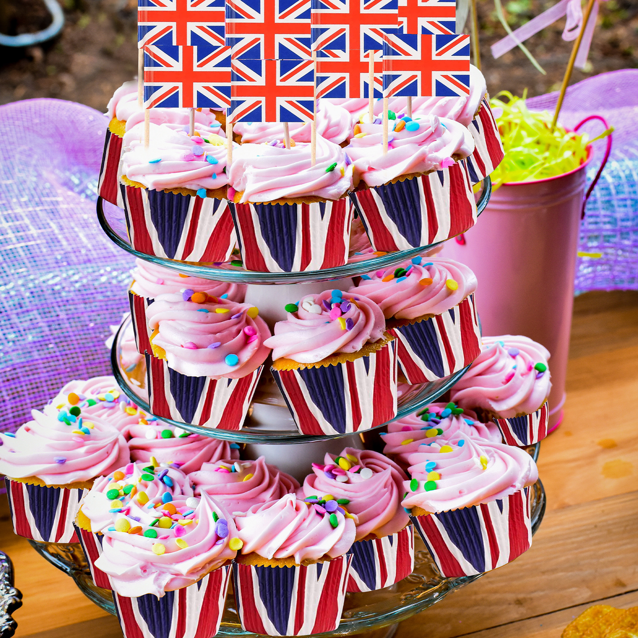 Union Jack Cupcake Cases