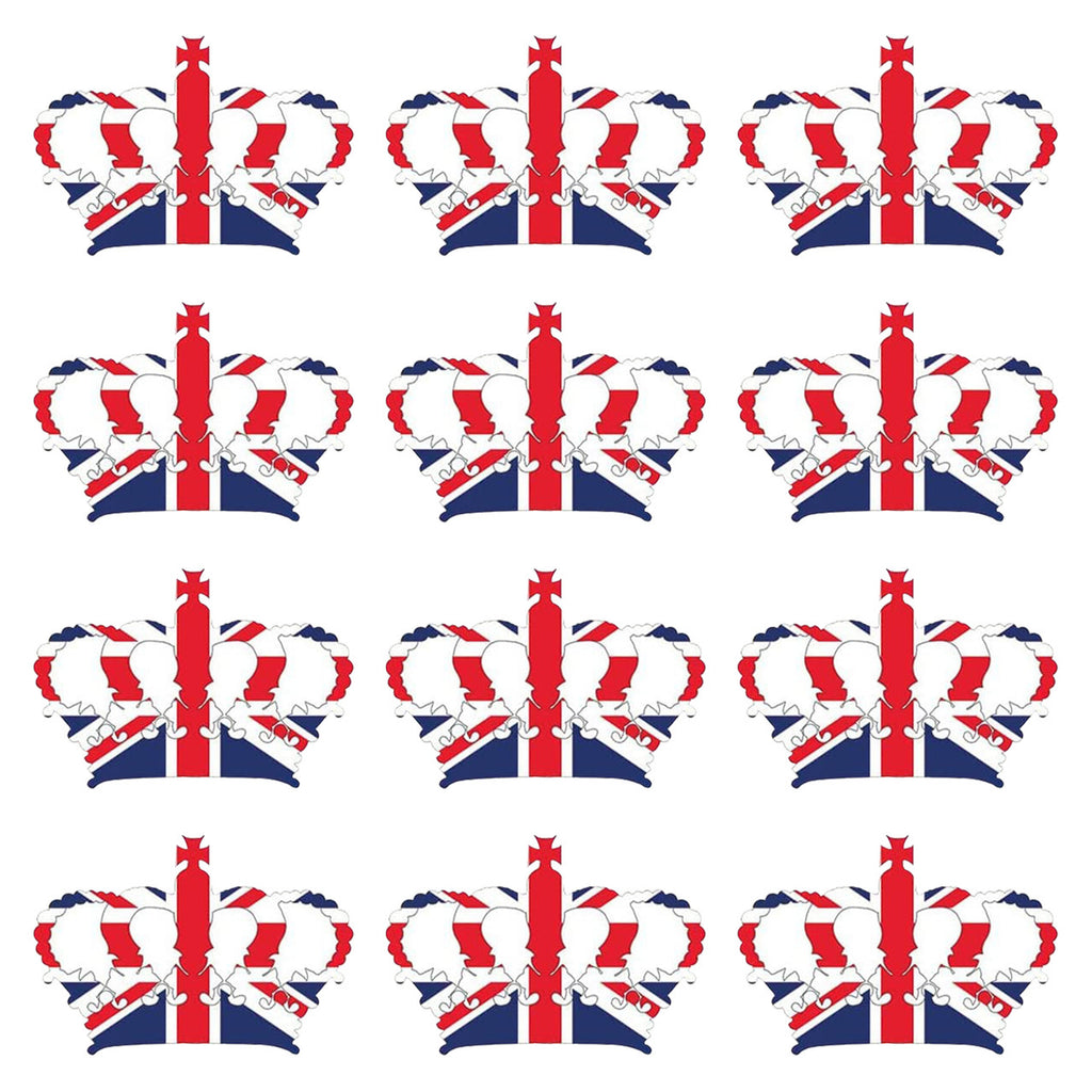 Union Jack Crown Toothpicks - 30pcs