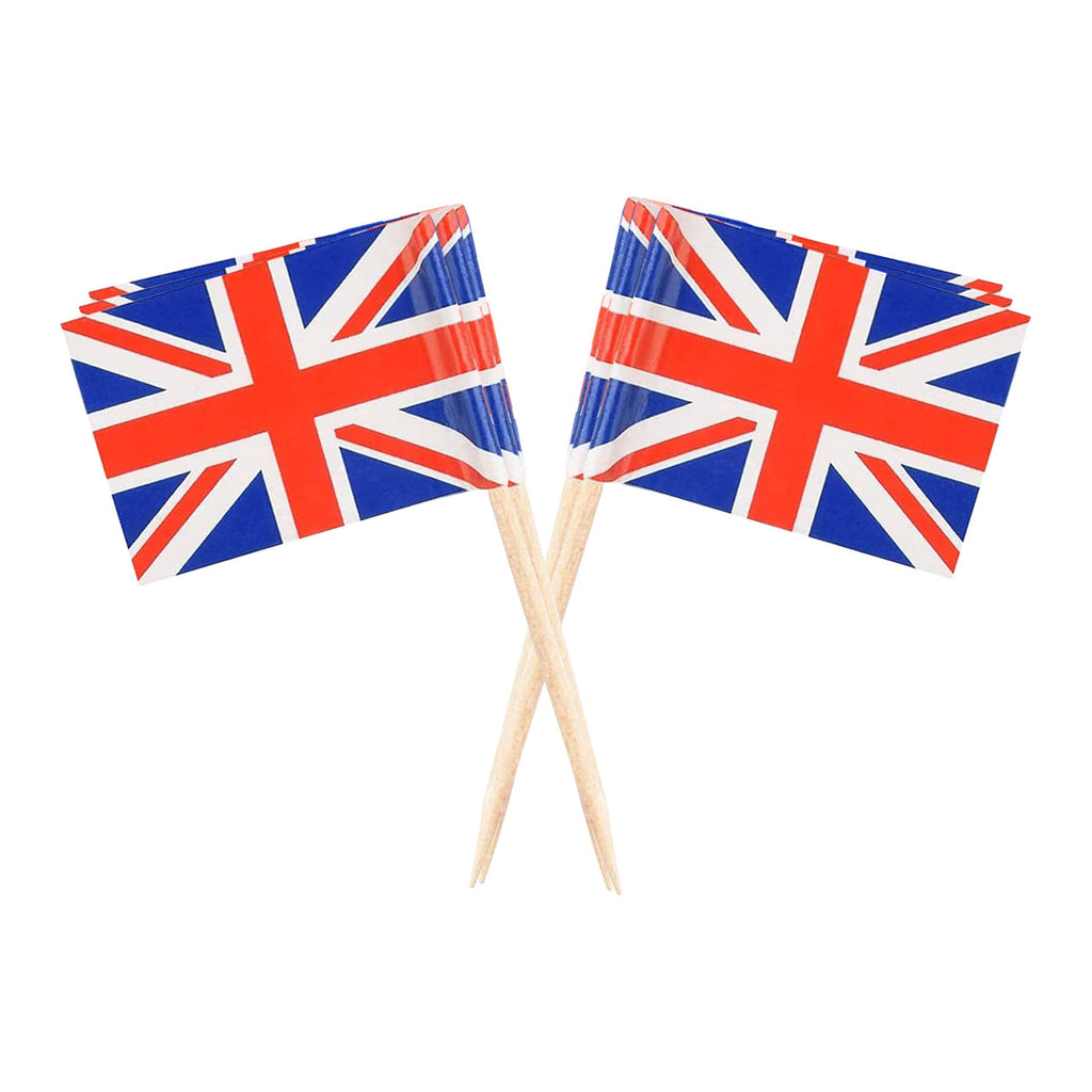 Union Jack Flag Cocktail Sticks (Pack of 50)