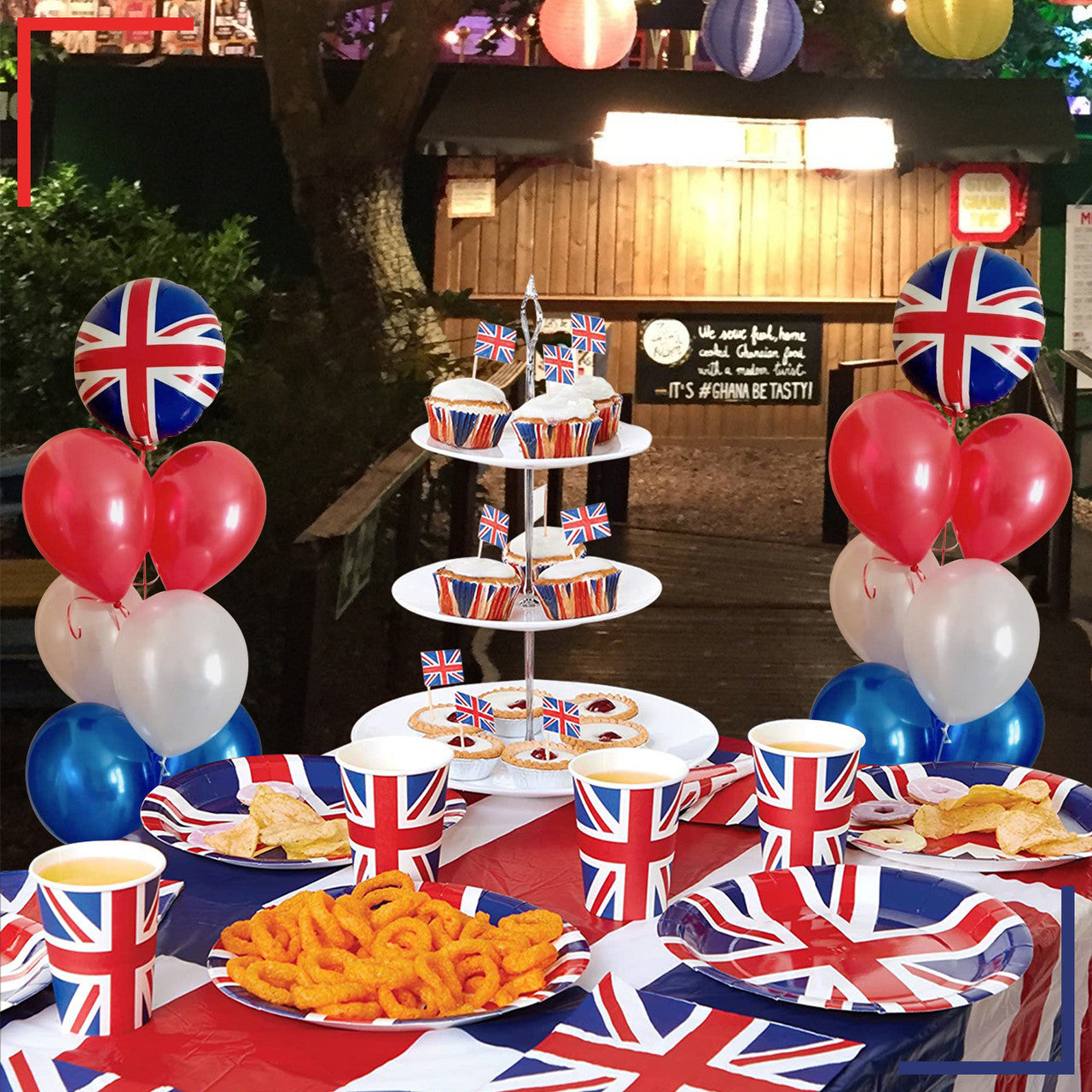Red, White & Blue Latex Balloons